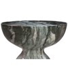 TOV Furniture Rue 20"H Transitional Marble Concrete Stone Side Table in Gray - 3 of 4