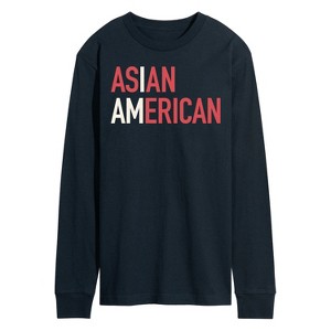 Men's - Instant Message - I Am Asian American Long Sleeve Graphic T-Shirt - 1 of 4
