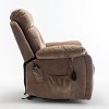 Power Lift Recliner Chair for Elderly with Massage and Heat, Wide Seat Electric Recliner Sofa with Remote, Cup Holders and Side Pockets-Tanpinhause - 2 of 4