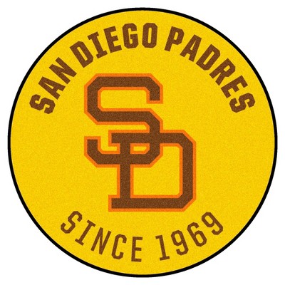 MLB San Diego Padres 27"x27" 1969 Retro Collection Roundel Rug