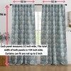 HLC.ME Messina Paisley Damask Back Tab Rod Pocket - Light Reducing Window Curtain Panels, Set of 2 - 3 of 4