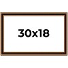 PosterPalooza | Weathered Gold Picture Frame - UV Acrylic, Backing Board, Hanging Hardware Included - 2 of 4