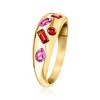 Ross-Simons 0.68 ct. t.w. Multi-Gemstone Ring in 18kt Gold Over Sterling - 3 of 4