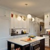 LLHZSY 4 - Light Dimmable Gold Sputnik Modern Linear Globe Chandelier Kitchen Island Pendant Light - W41 3/4" - 4 of 4