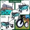 Collapsible Foldable Wagon Cart with strapping system Beach Wagon, Utility Cart for Camping Supports 225lbs - 3 of 4