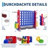 Giant 4-to-Score Game Set, 3-Level Height Adjustable Jumbo 4-in-a-Row Game with Quick-Release Slider, Mini Basketball, Golf & Ring Toss Set for Party - 4 of 4