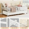 Whizmax Twin Daybed with Trundle, Metal Trundle Bed, Sofa Bed Frame, Heavy Duty Metal Slats, for Living Room, Bedroom, Guest Room, Space Saving - 4 of 4