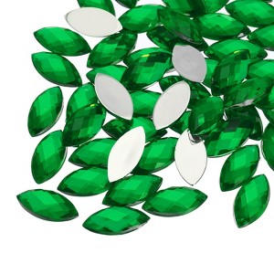 Unique Bargains Flat Back Artificial Rhinestones for Wedding DIY Crafts Party 200 Pcs - 1 of 4