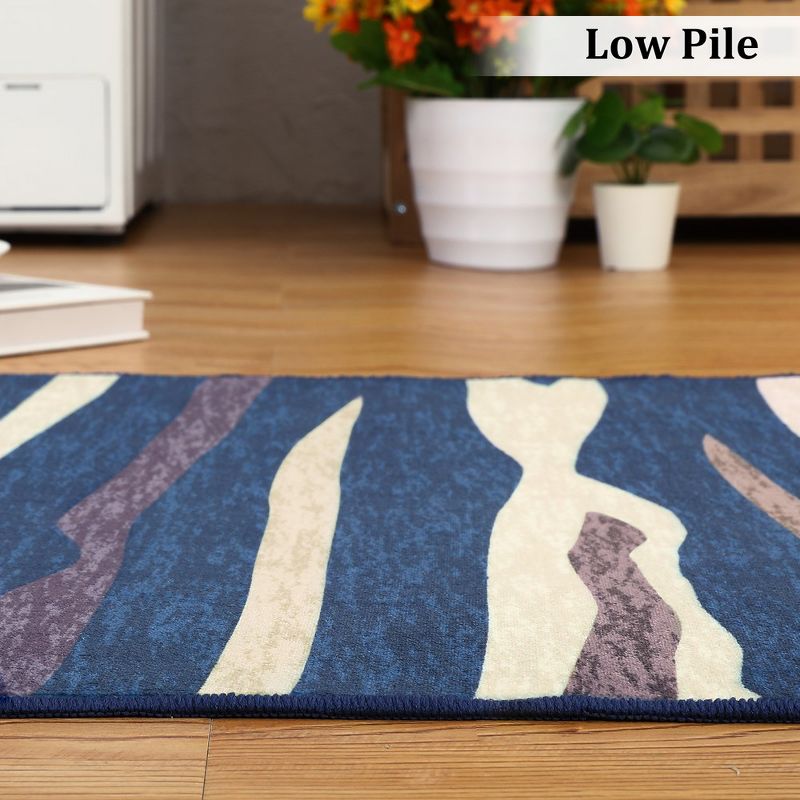 Modern Abstract Area Rug Colorful Throw Carpet Contemporary Area Rugs, 5 of 9