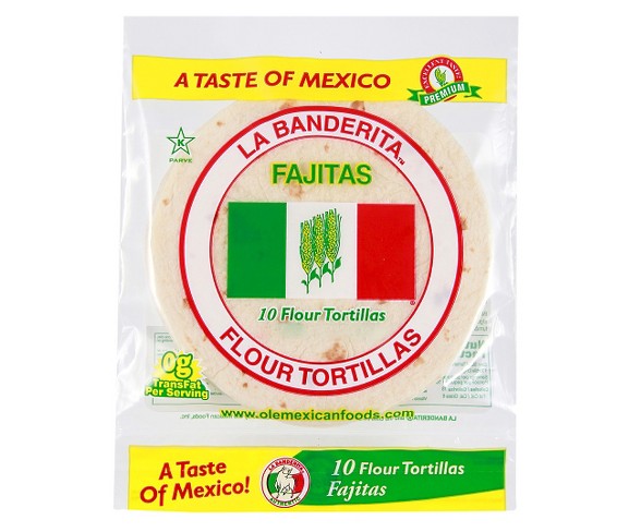 La Banderita Fajita Flour Tortillas - 10ct