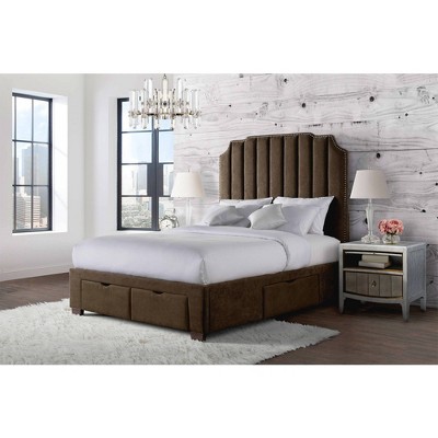 Queen Duncan Upholstered Storage Bed Gray - Picket House Furnishings ...