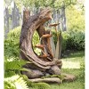 Wind & Weather Realistic Indoor/Outdoor Woodland Stump Fountain with Metal Lily Pads - 2 of 4