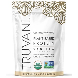 Truvani Organic Plant Based Vegan Protein Powder - 1 of 4