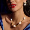 Ross-Simons 13-16mm Cultured Baroque Pearl Necklace in 18kt Gold Over Sterling - 3 of 4
