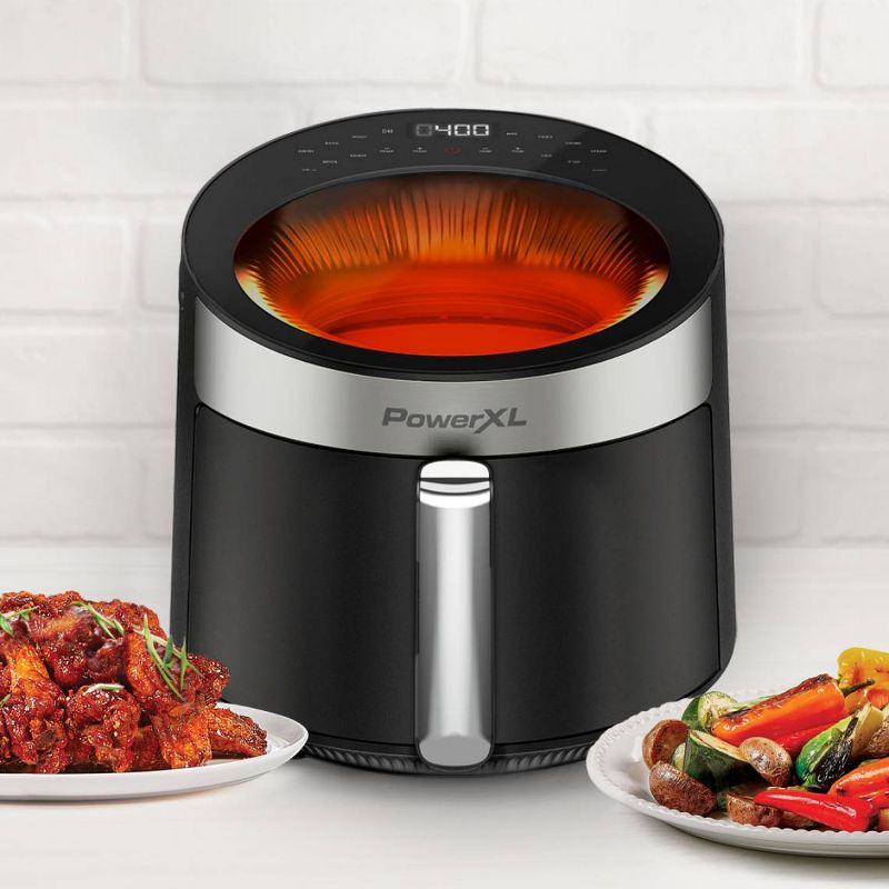 PowerXL Luminex 360 Supercharged Hot Air Fryer, Skylight Window, Fast Heat-up, 400 F in 2.4sec, Auto Shut Off &#38;12 Quick Touch Presets, 5 of 12