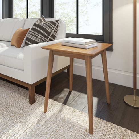 Plank+beam Mid Century Modern Square Side Table, Couch Side Table ...