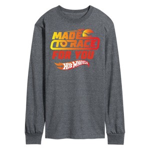 Men's - Hot Wheels - Valentine's Made to Race Long Sleeve Graphic T-Shirt - 1 of 4