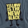 Spongebob Squarepants Yellow Is The New Black Adult T-Shirt Slate - 2 of 4