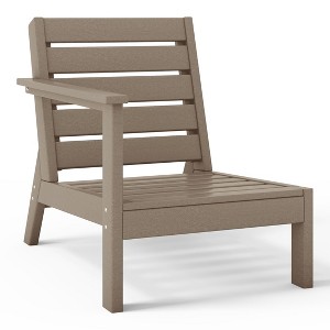 WestinTrends Avalon Outdoor Patio HDPE Left Arm Facing Deep Seating Corner Chair - 1 of 4