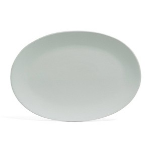 over&back Coupe Hand-Finished Stoneware Oval Serving Platter Semi-Matte - 1 of 4