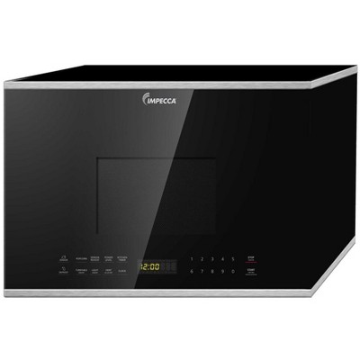 Impecca 1.4 Cu Ft, 24-Inch, Over the Range Microwave, 2 Speed 300 CFM Ventilation Fan- Stainless steel
