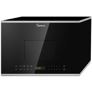 Impecca 1.4 Cu Ft, 24-Inch, Over the Range Microwave, 2 Speed 300 CFM Ventilation Fan- Stainless steel - 1 of 3