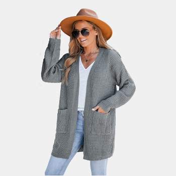 Women's Chunky Knit Open Front Cardigan -Cupshe