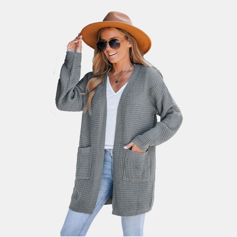 Women's Chunky Knit Open Front Cardigan -Cupshe, 1 of 6