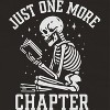 Rerun Island Women Just One More Chapter Skeleton Short Sleeve Graphic Cotton T-Shirt - 2 of 4