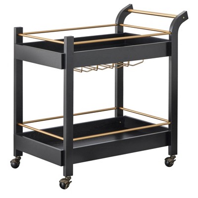 Buylateral Butler Bar Cart with Locking Casters