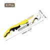 Unique Bargains Double Hinged Wine Bottle Openers with Foil Cutter 6 Pcs - 2 of 4