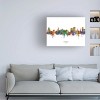 Trademark Fine Art Michael Tompsett 'Athens Georgia Skyline Named' Canvas Art - 3 of 4