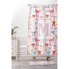 Deny Designs April Lane Art Bows Monogram Shower Curtain - 3 of 3