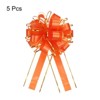 Unique Bargains Christmas Wedding Car Basket Gift Wrapping Big Pull Bow 5 Pcs - 3 of 4