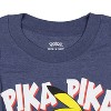 Seven Times Six Pokemon Tank Top Men's Pika Pika Pikachu Muscle Sleeveless T-Shirt Blue - 3 of 3