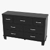 Modern 7-Drawer Dresser for Bedroom,Wooden Chest of Drawers with Metal Handles, Storage Organizer  for Living Room,Closet,Entryway,Nursery - 2 of 2