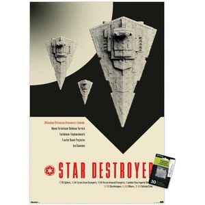 Trends International Star Wars: Moving At Lightspeed - Star Destroyer Unframed Wall Poster Prints - 1 of 4