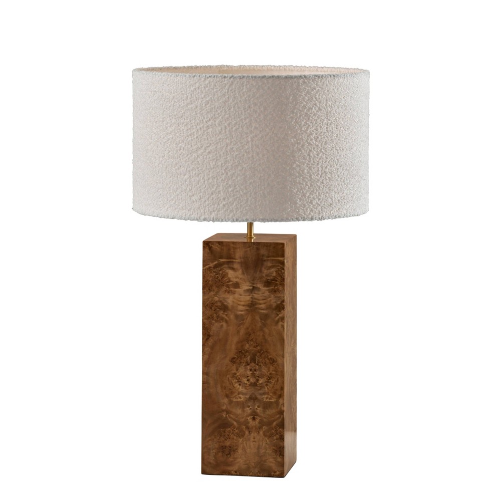 Photos - Floodlight / Street Light Adesso Frederick Tall Table Lamp: ETL Listed, 28.5" Height, White Boucle D 