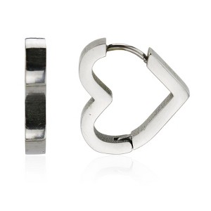 Slate by Rebl Heart Shape Huggie Earring  Stainless Steel, 16.5x15.3mm - 1 of 1