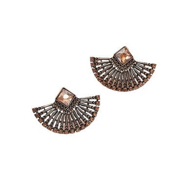 SOHI Women's Fan Drop Earrings
