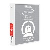Bazic 1" 3-Ring View Binders White 6/Pack (BAZ3137-6) - 2 of 2