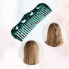 Unique Bargains Women Heart Style Curly Thick Wavy Straight Hair Wide Tooth Comb 1 Pc - 4 of 4