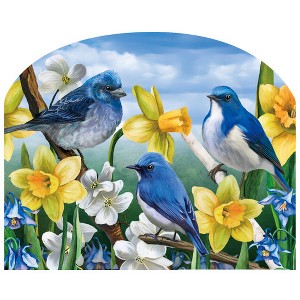 Briarwood Lane Spring Art Sign 8.25x10.25 Bluebirds and Daffodils For Spring Art Sign - 1 of 4