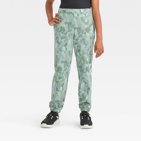 Girls' Performance Pocket Leggings - All In Motion™ Olive Green L : Target