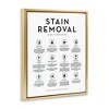 Stupell Industries Laundry Stain Removal Guide Helpful Symbols Chart Floating Frame Canvas Art, Gold, 25" x 31" - 2 of 4