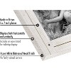Americanflat Collage Picture Frame in with Two Displays Textured Wood and Polished Glass for Wall and Tabletop - White 5" x 7" - 2 of 4