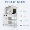 Costway Kids Farmhouse Kitchen Play Set Wooden Pretend Toy with Storage & Accessories - 4 of 4