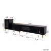 Extendable TV Stand,Rectangle TV Stand With Storage,TV Stand For 80 Inch TV,Media TV Console For Living Room-Cuddlewood - 4 of 4