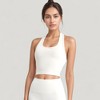 Anna-Kaci Active Women's Halter Neck Athletic Crop Top with Cross Back Detail and Stretch Fabric - 3 of 4