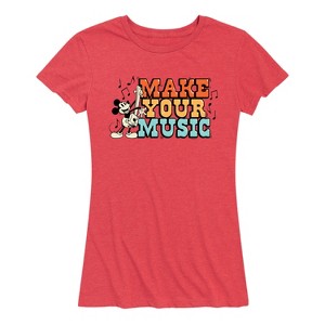 Women's - Disney - Make Your Music Short Sleeve Graphic T-Shirt - 1 of 4